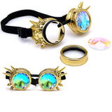Kaleidoscope Colorful Glasses Rave Festival Party EDM Sunglasses Diffracted Lens